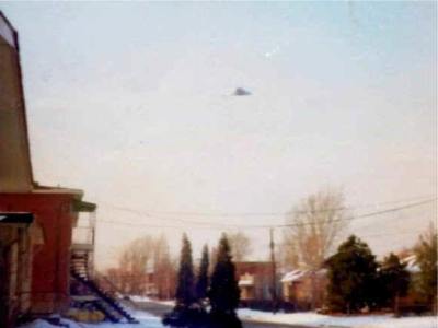 Fotografia de disco voador obtida no Canadá em 1º de março de 1978.