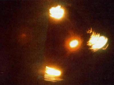 UFO fotografado durante onda ufológica na Bélgica, em 1990.