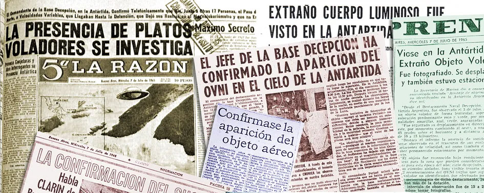OVNIs na Antártida: há 60 anos, os governos da Argentina e do Chile alegaram ter avistado discos voadores OVNIs na Antártida: há 60 anos, os governos da Argentina e do Chile alegaram ter avistado discos voadores